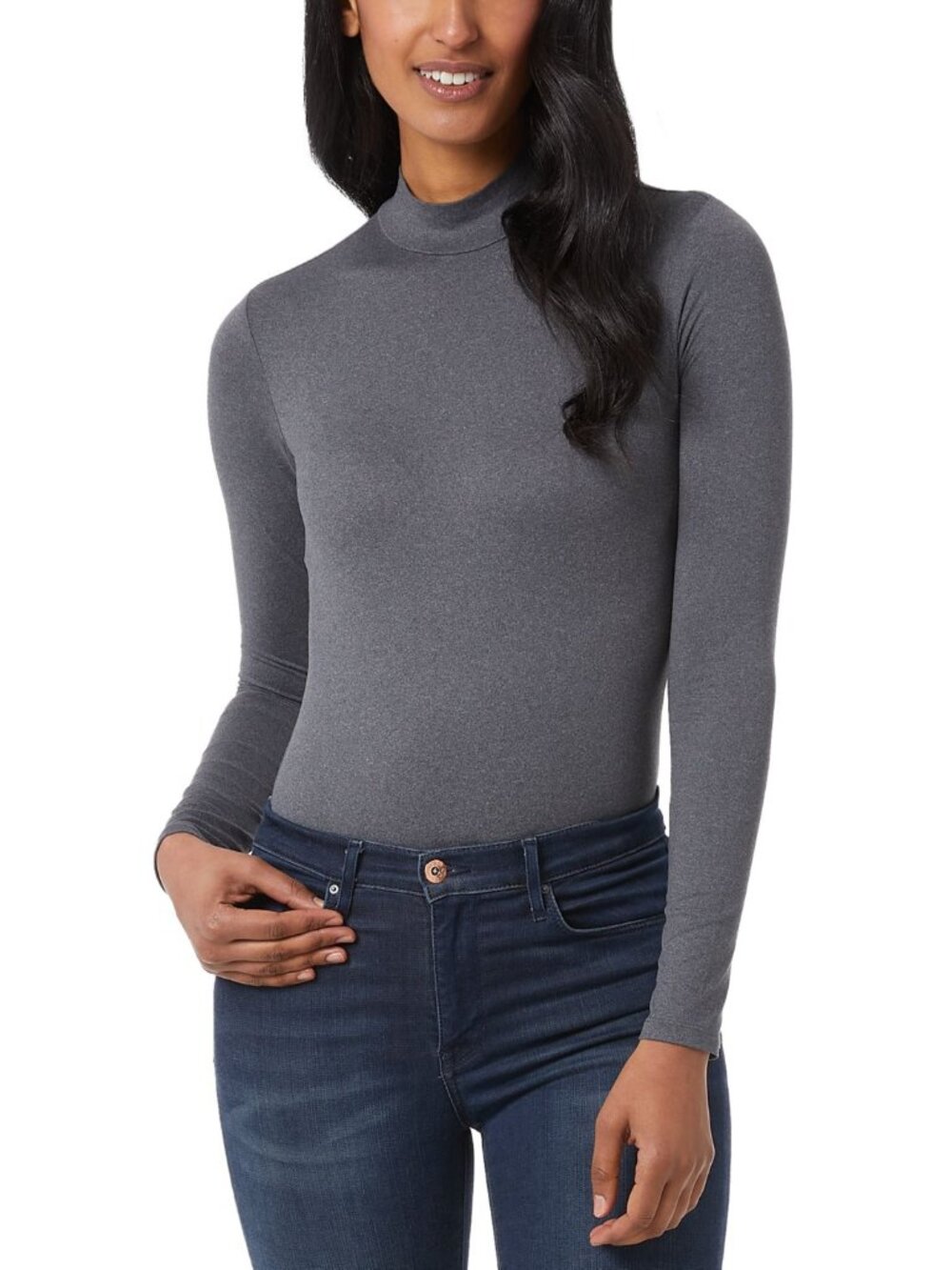 32 DEGREES Womens Mock-Neck Bodysuit